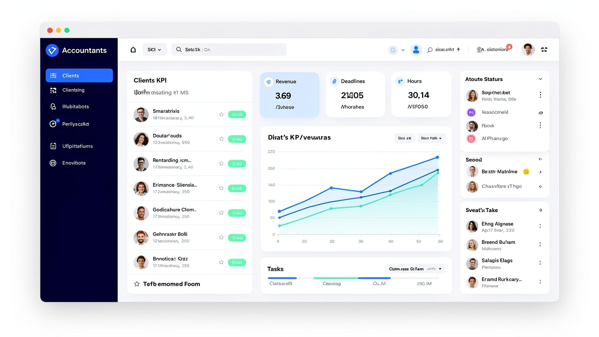 Dashboard mockup